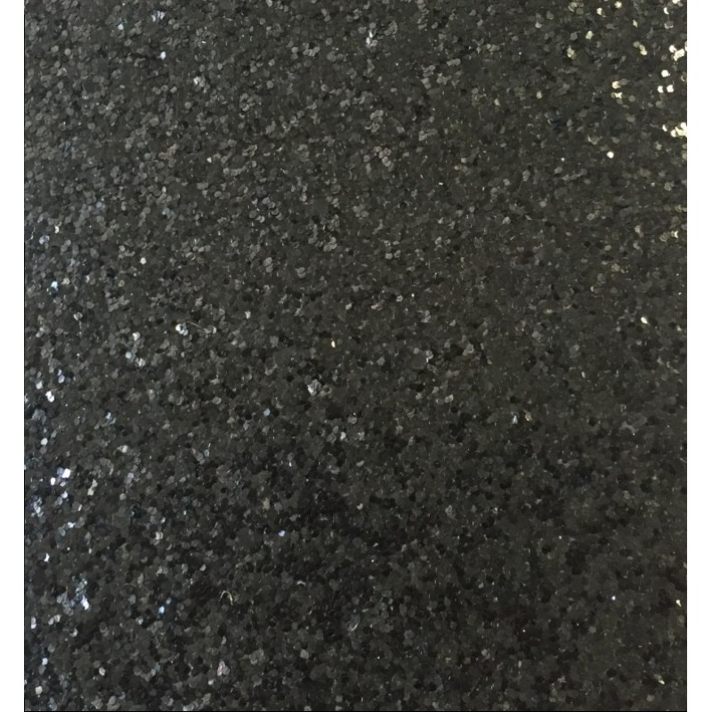 Dazzle Glitter Fabric For Wallcoverings Black