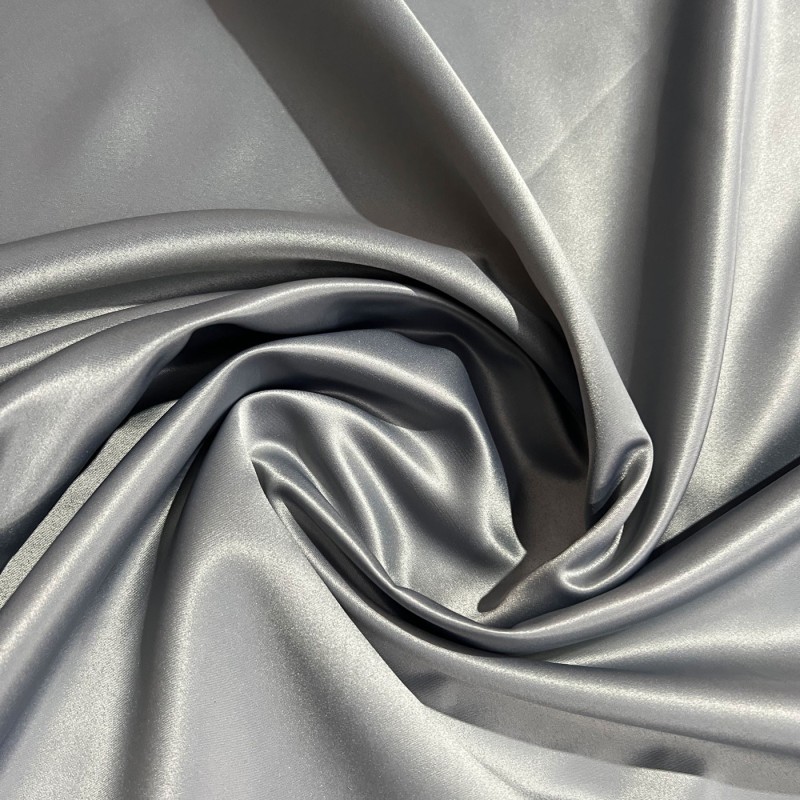 Duchess Satin Fabric Bridal Silver2