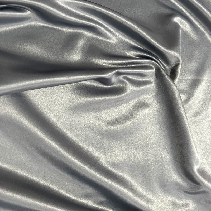 Duchess Satin Fabric Bridal Silver4